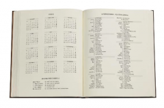 Agenda 2024 - 12-Month - Hardcover, Ultra, Verso - William Morris - Morris Pink Honeysuckle
