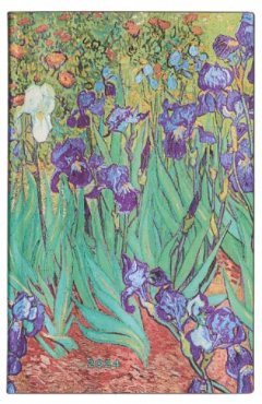 Agenda 2024 - 12-Month - Softcover, Maxi, Horizontal - Van Gogh’s Irises