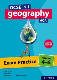 Coperta cărții GCSE 9-1 Geography AQA: Exam Practice: Grades 4-6 Second Edition