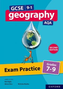 Coperta cărții AQA GCSE GEOGRAPHY EXAM PRACTICE 79 2E