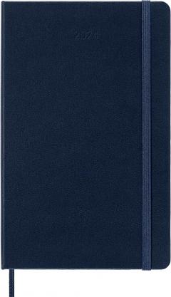 Agenda 2024 - 12-Month Daily - Large, Hard Cover - Sapphire Blue