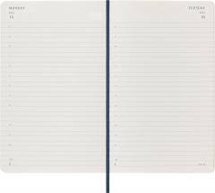 Agenda 2024 - 12-Month Daily - Large, Soft Cover - Sapphire Blue