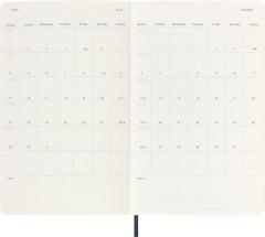 Agenda 2024 - 12-Month Daily - Large, Soft Cover - Sapphire Blue