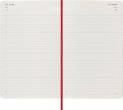 Agenda 2024 - 12-Month Daily - Large, Soft Cover - Scarlet Red