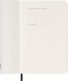 Agenda 2024 - 12-Month Daily - Pocket, Soft Cover - Black