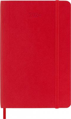 Agenda 2024 - 12-Month Weekly - Pocket, Soft Cover - Scarlet Red