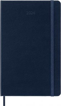 Agenda 2024 - 12-Month Weekly - Large, Hard Cover - Sapphire Blue
