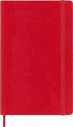Agenda 2024 - 12-Month Weekly - Large, Soft Cover - Scarlet Red