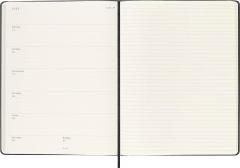 Agenda 2024 - 12-Month Weekly - XL, Hard Cover - Black