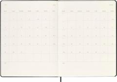 Agenda 2024 - 12-Month Weekly - XL, Hard Cover - Black