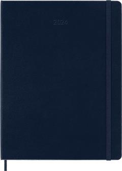 Agenda 2024 - 12-Month Weekly - XL, Hard Cover - Sapphire Blue