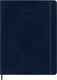 Agenda 2024 - 12-Month Weekly - XL, Soft Cover - Sapphire Blue
