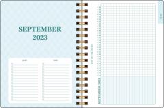 Calendar 2023-2024 - 17-Month Monthly/Weekly - Posh - Blue Butterflies