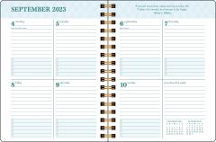 Calendar 2023-2024 - 17-Month Monthly/Weekly - Posh - Blue Butterflies