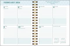 Calendar 2023-2024 - 17-Month Monthly/Weekly - Posh - Blue Butterflies