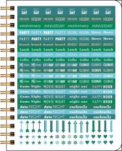 Calendar 2023-2024 - 17-Month Monthly/Weekly - Posh - Blue Butterflies