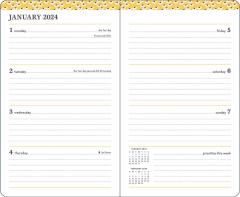 Calendar 2024 - 12-Month Monthly/Weekly - Daisy Daydream