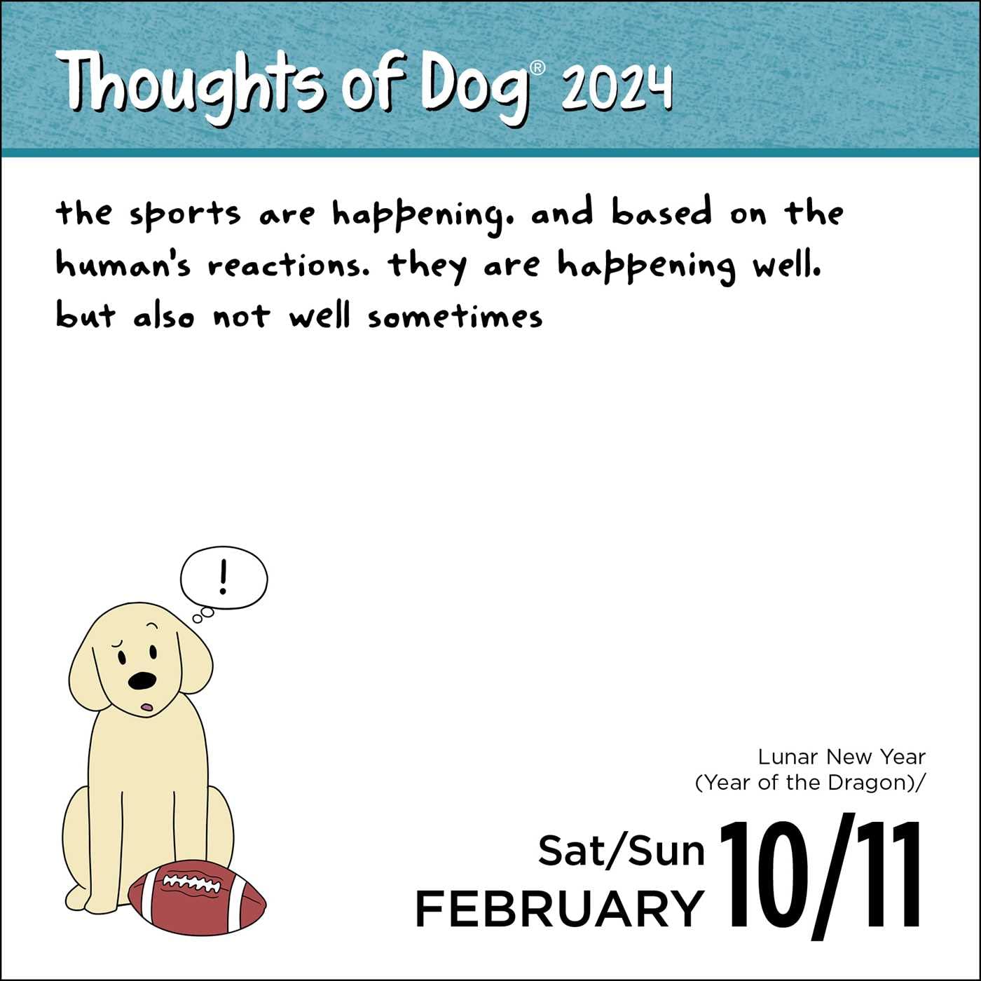 Calendar 2024 Thoughts of Dog Andrews McMeel Publishing