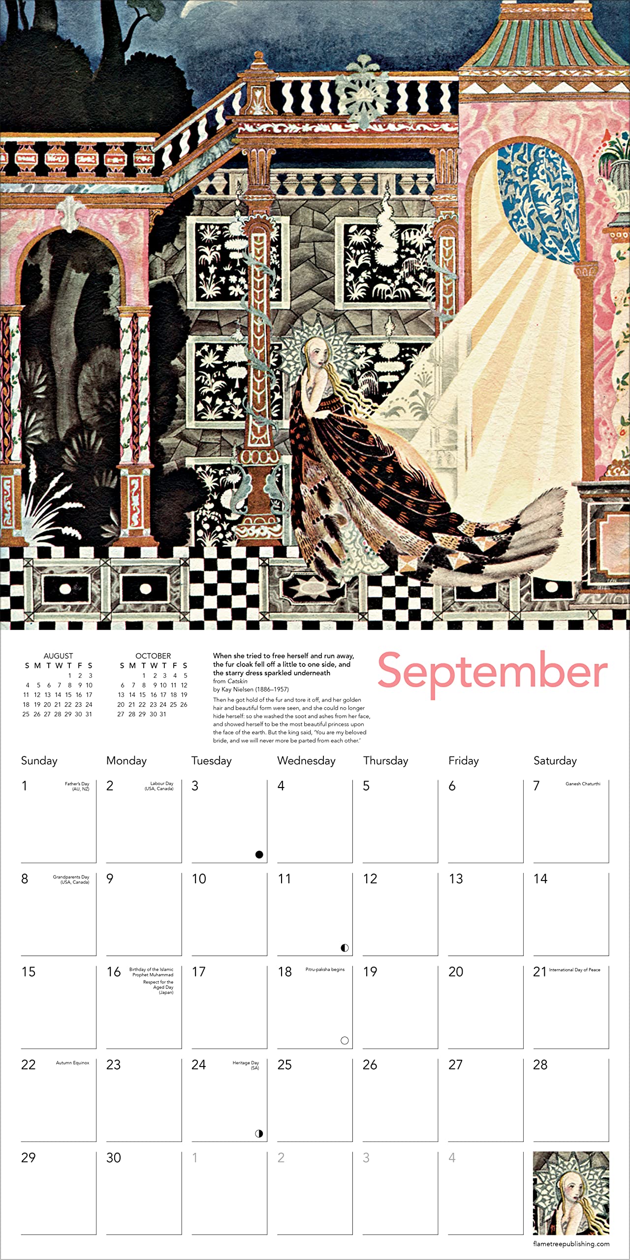 Calendar 2024 Art Deco Fairytales Flame Tree Studio