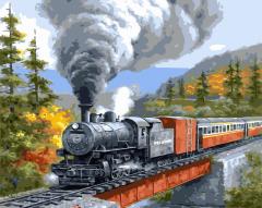 Set pictura pe numere - Trenul