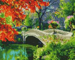 Goblen cu diamante - Podul peste apa