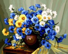 Set pictura pe numere - Albastrele