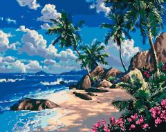 Set pictura pe numere - Insula exotica