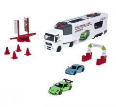 Set camion si 2 masinute Porsche - Majorette
