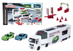 Set camion si 2 masinute Porsche - Majorette