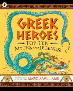 Coperta cărții Greek Heroes: Top Ten Myths and Legends!