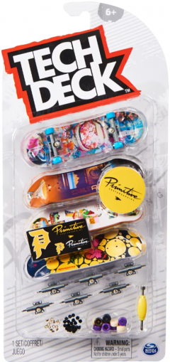 Set 4 Tech Deck - Primitive Skateboarding