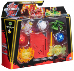 Set figurine - Bakugan Battle Pack - Bruiser, Dragonoid, Hammerhead, Titanium Dragonoid, Nillious