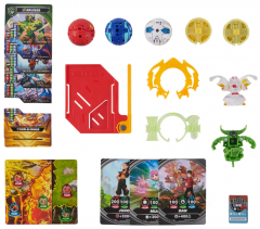 Set figurine - Bakugan Battle Pack - Bruiser, Dragonoid, Hammerhead, Titanium Dragonoid, Nillious