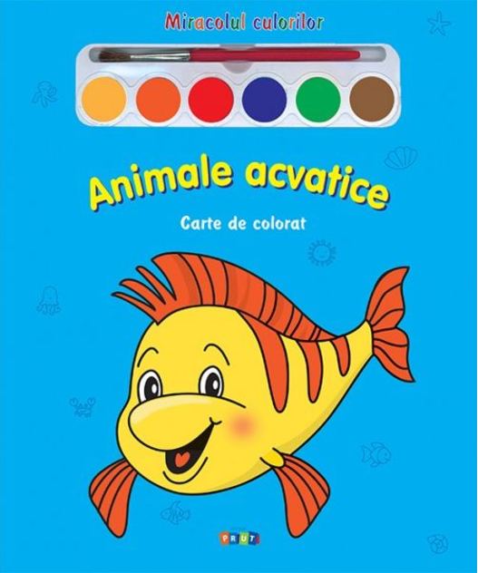 Animale acvatice - Carte de colorat
