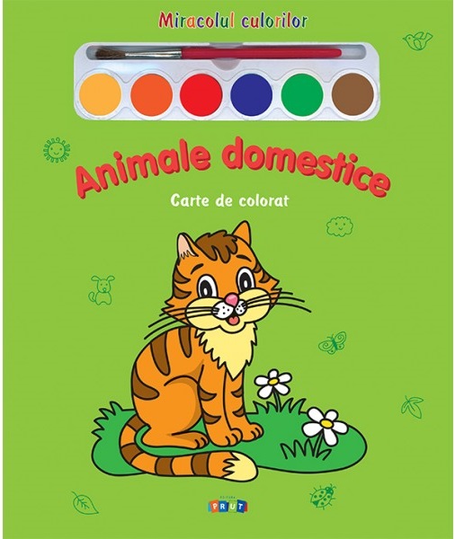 Animale domestice - Carte de colorat 