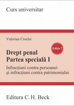 Coperta cărții Drept penal. Partea speciala I. Editia 7 - 2022
