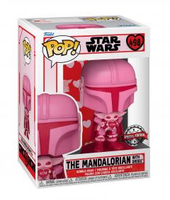 Figurina - Star Wars: The Mandalorian Valentine's Day - The Mandalorian with Grogu 