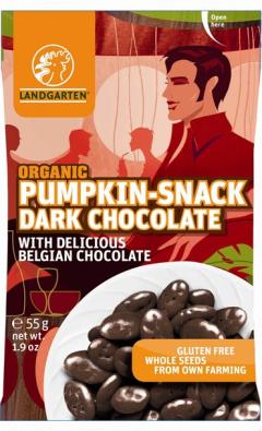 Seminte de dovleac in ciocolata neagra - Pumpkin Seed Snack Dark Chocolate