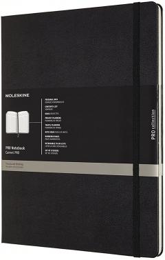 Carnet - Moleskine Pro - Hard Cover, 2X-Large - Black