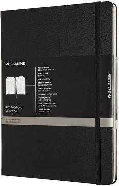 Carnet - Moleskine Pro - X-Large, Hard Cover - Black