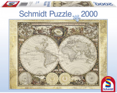 Puzzle 2000 piese - Thomas Kinkade - Historical Map of The World