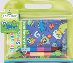 Mini traveler coloring and activity kit - Dinosaurs in space