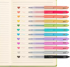 Set 12 pixuri cu gel si sclipici - Oh My Glitter!