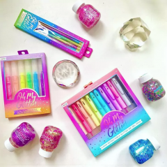 Set 12 pixuri cu gel si sclipici - Oh My Glitter!