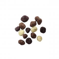 Stafide invelite in 3 tipuri de ciocolata - Sachet raisins 3 chocolats