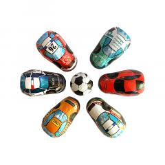 Ciocolata cu lapte in forma de mingi si masini - Sachet choco sport