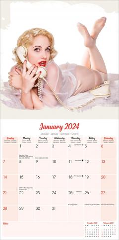 Calendar 2024 - Retro Pin Ups