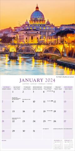 Calendar 2024 - Rome