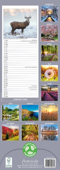 Calendar 2024 - Seasons Slimline