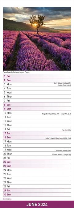 Calendar 2024 - Seasons Slimline